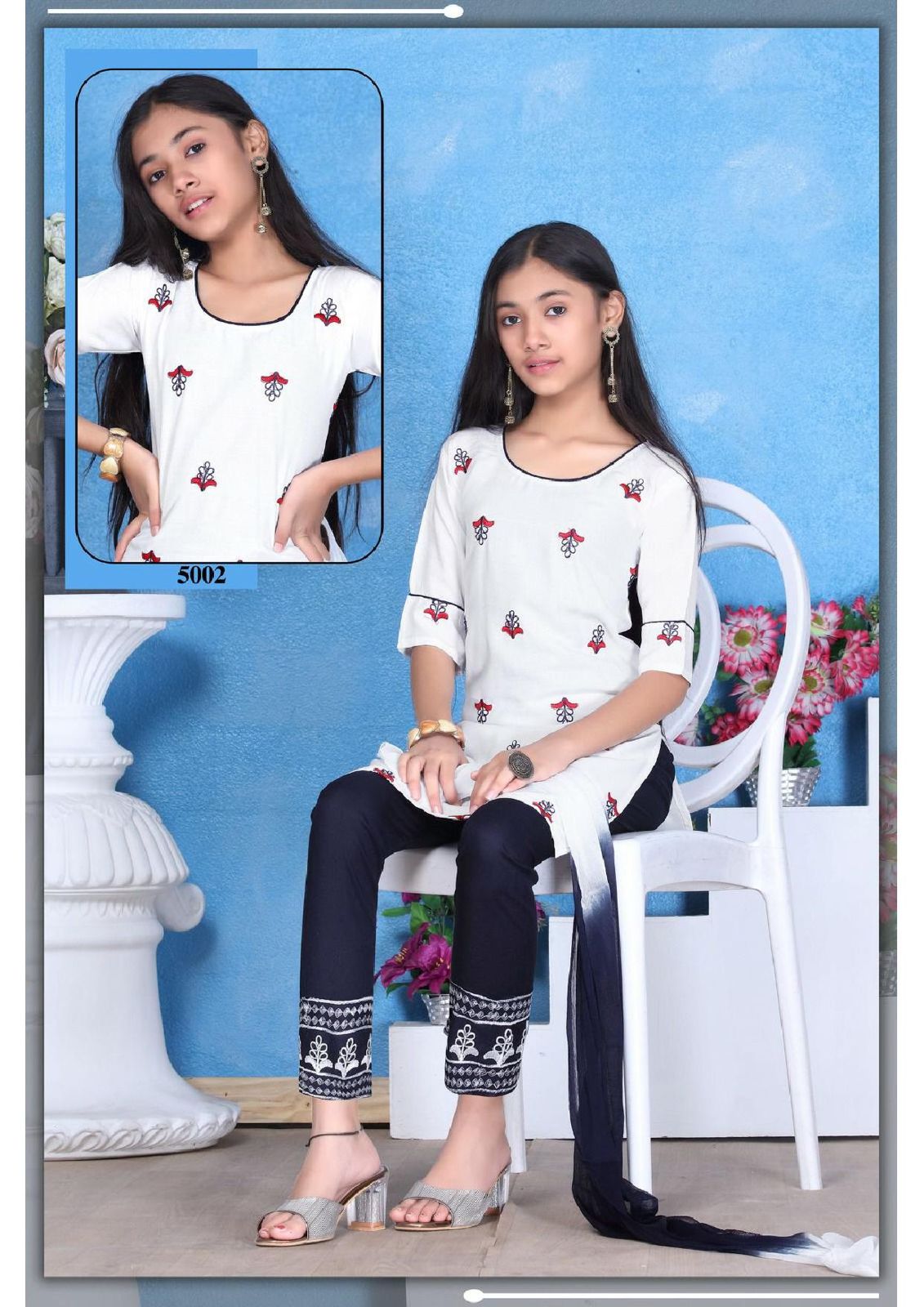 Gauri By Trendy Size Set Kids Kurti With Bottom Dupatta Girls Wear Catalog